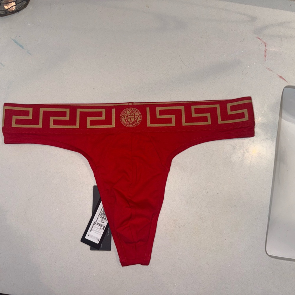 Versace Red and Gold Men's thong